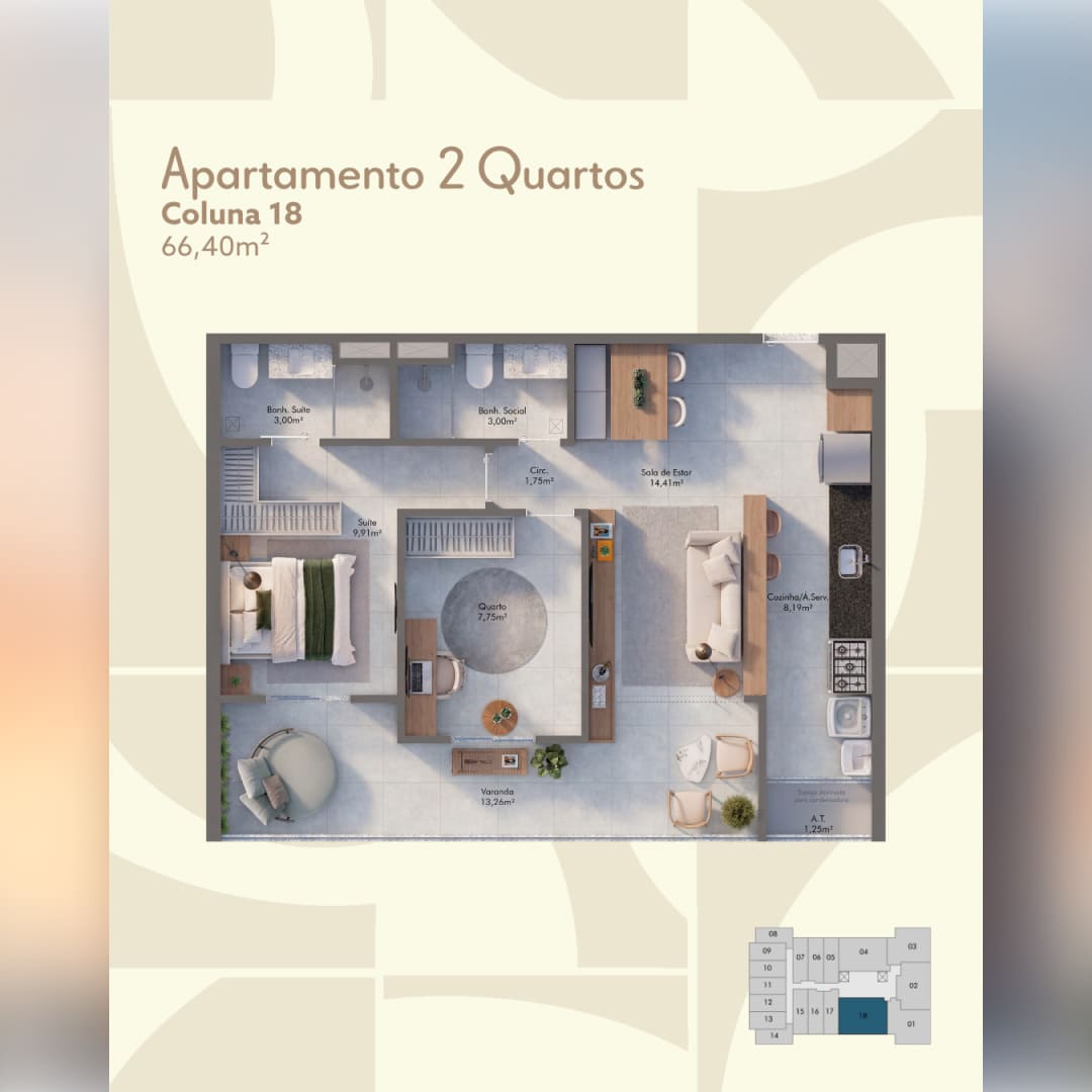 Apartamento 2 Quartos - ITA.living, Praia de Itaparica